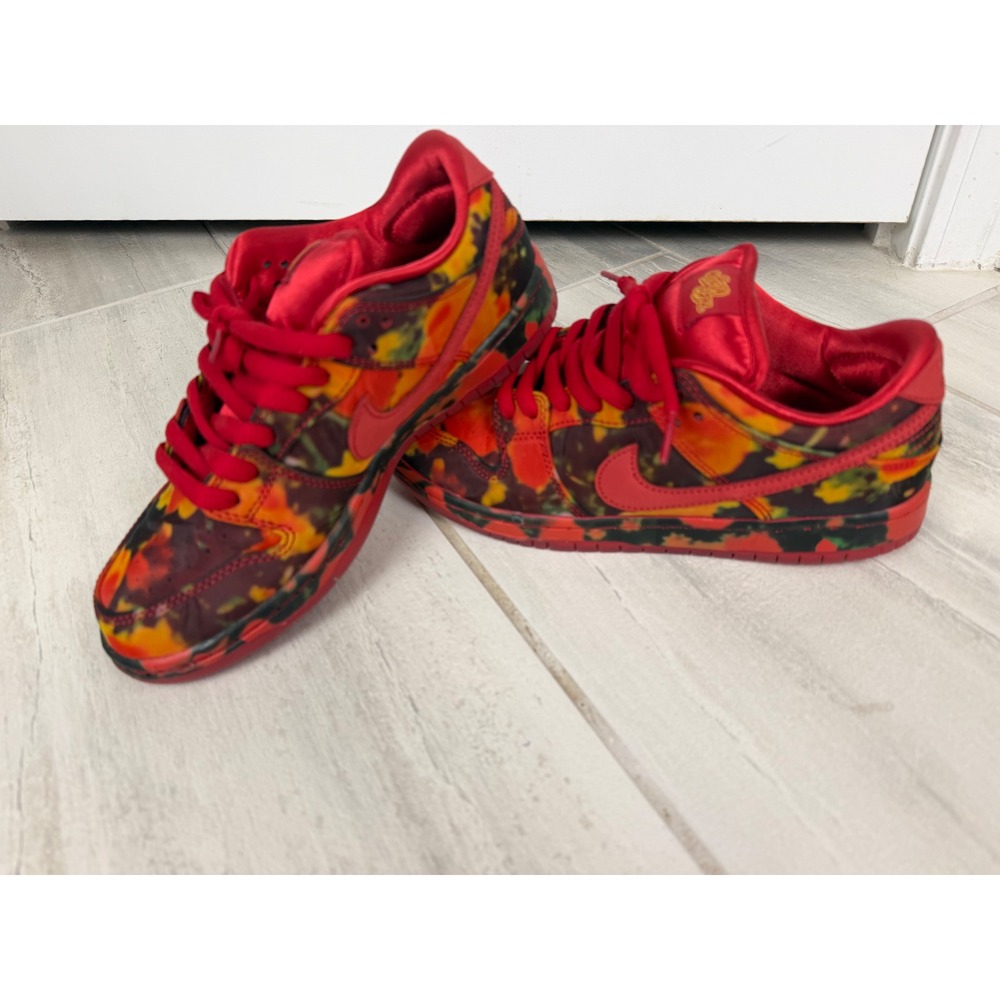 Nike SB Dunk Low Wizard of Oz Ruby Slipper Poppy Field Red FZ1291-600 Mens 7